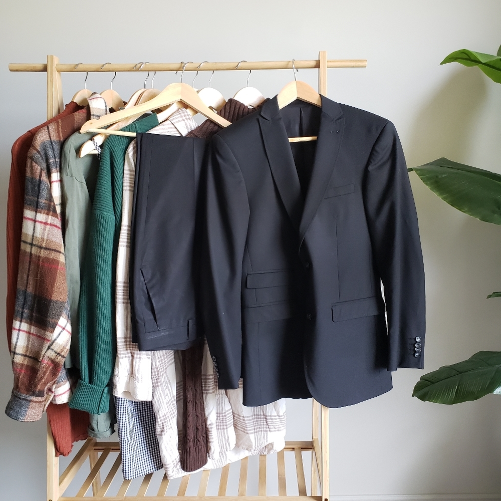 GIANNI ANTONIO 2 Piece Black Suit